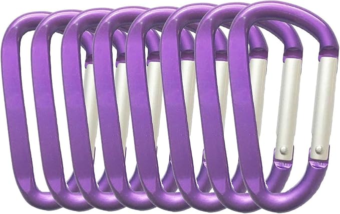 LESHIRY Large Carabiners Keychain 3" Aluminum D Shape Premium Durable D-Ring by LESHIRY