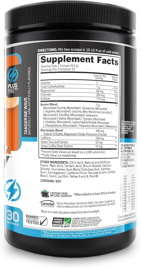 Optimum Nutrition Amino Energy Powder Plus Hydration, - Image 16
