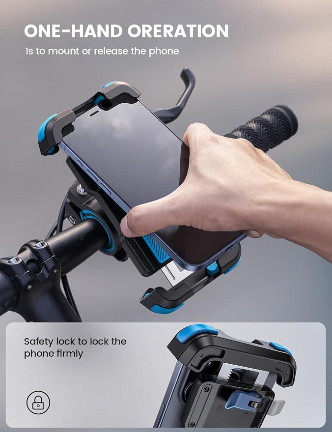 Lamicall Motorcycle Phone Mount, Bike Holder - Image 2