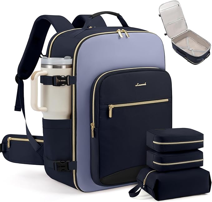LOVEVOOK 56L Travel Backpack for Women & Men, Airline Approved Carry On Luggage by LOVEVOOK