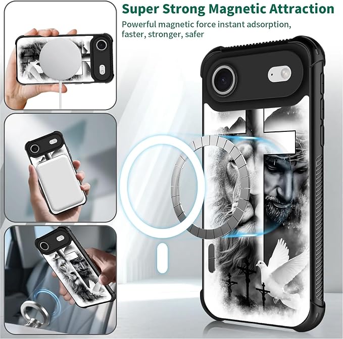 for iPhone 17 Air Case, for MagSafe Graphic Design for Girl Boy Soft Silicone - Image 2