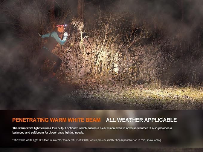 Fenix HM65R-T V2.0 Running Headlamp, 1600 Lumen White Light and Warm White Dual - Image 4
