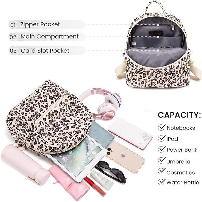 LOVEVOOK Mini Backpack for Women Light Weight Small Waterproof Backpack Purses - Image 4