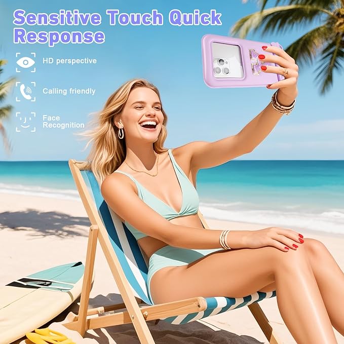 Waterproof Phone Pouch Floating, Fashion Letters Cell Phone Dry Bag - Image 4