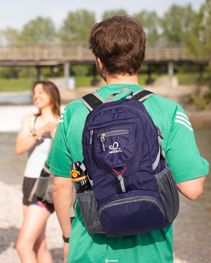 WATERFLY Small Lightweight Packable Backpack: 20l Ultra Light Foldable Travel - Image 2