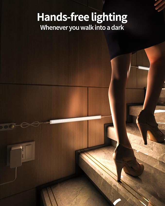 ASOKO Motion Sensor Dimmable Led Under Cabinet Lighting Plug in - Image 4