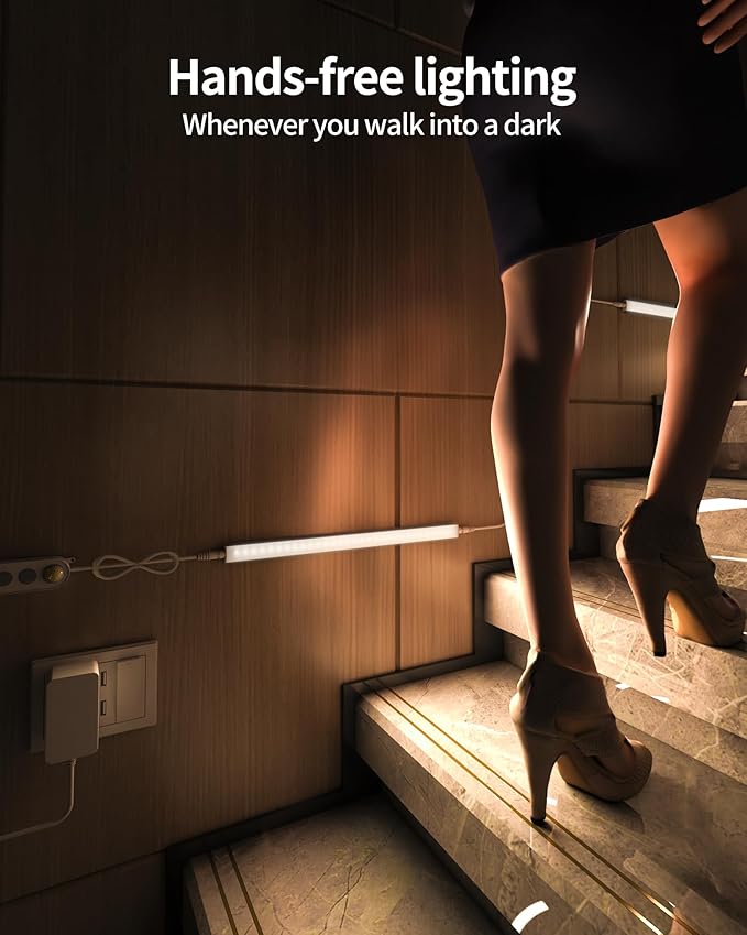 ASOKO Motion Sensor Dimmable Led Under Cabinet Lighting Plug in - Image 4