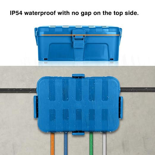 Flemoon Large Outdoor Electrical Box, IP54 Waterproof Outdoor Extension Cord - Image 7