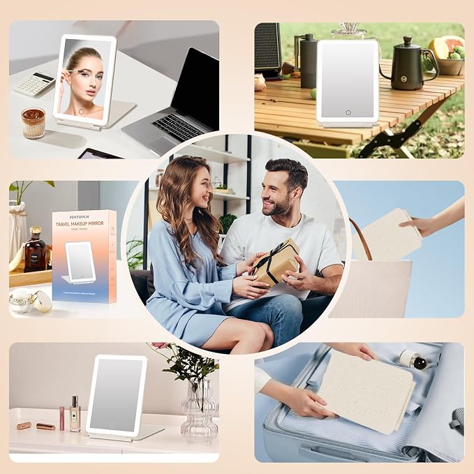 FUNTOUCH Rechargeable Travel Makeup Mirror - Image 6