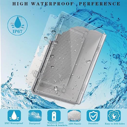 Outdoor Waterproof Electrical Box Junction Box Weatherproof IP67 ABS Plastic - Image 4