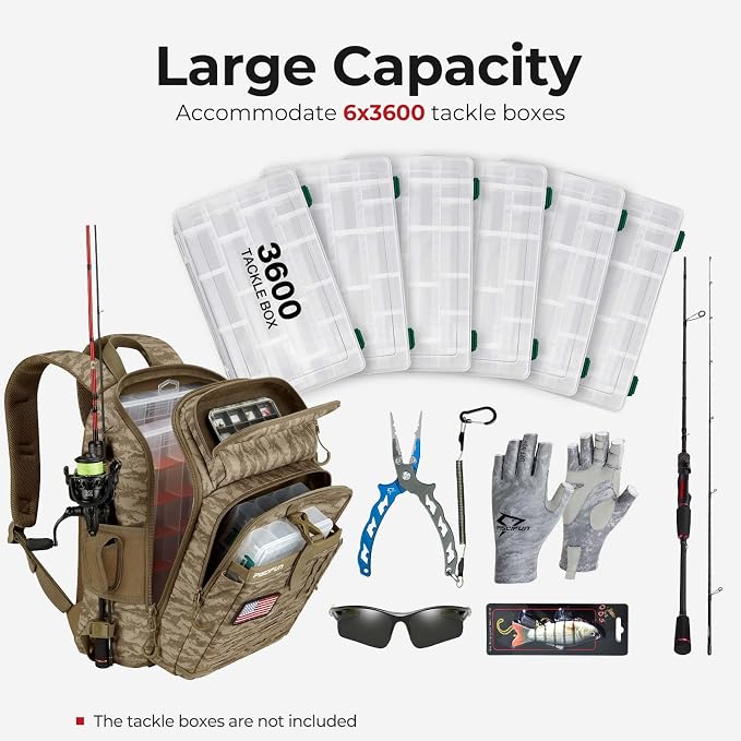 Piscifun Fishing Tackle Backpack - Image 7