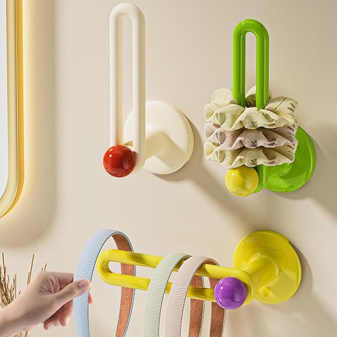 Colorful Drill-Free Adhesive Hooks - Image 3