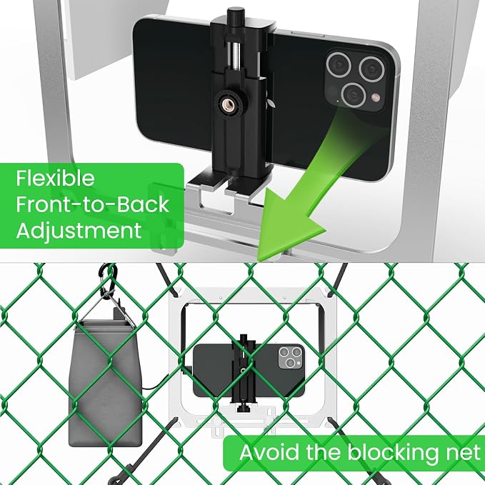 Cell Phone Fence Mount with Shade, Game Changer Mounting Kit, Gamechanger - Image 3