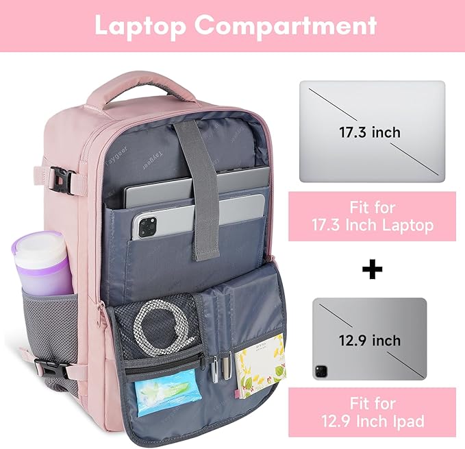 Taygeer Laptop Backpack for Women, Large Travel Backpack - Image 6