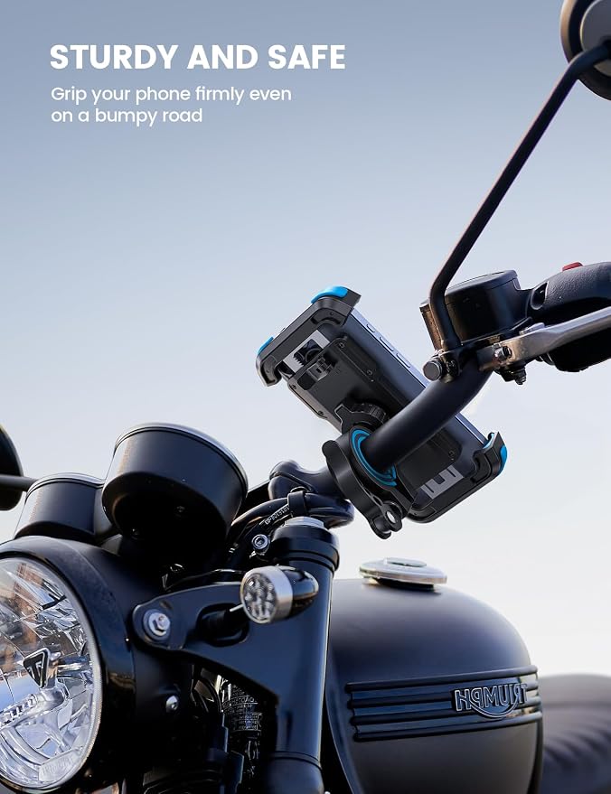 Lamicall Motorcycle Phone Mount, Bike Holder - Image 4