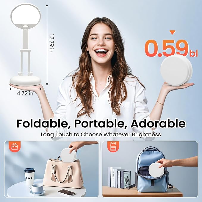 One Fire Cordless Desk Lamp, Dimmable Small Battery Powered Lights, 3600mAh - Image 3