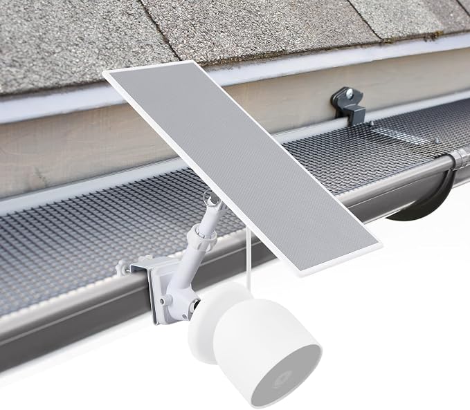 Wasserstein Gutter Mount for Google Nest Cam & Solar Panel by Wasserstein