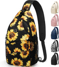 Pritent Crossbody Bags for Women Men Trendy Sling Bag Backpack Casual Chest Bag by Pritent