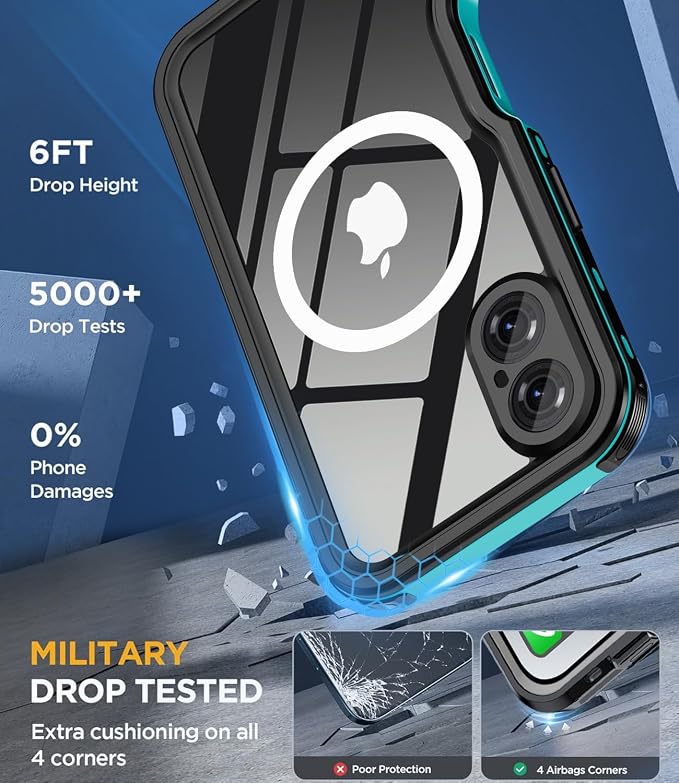 for iPhone 16 Case Waterproof | Full Body Shockproof Dust Proof Phone Case Cover - Image 4
