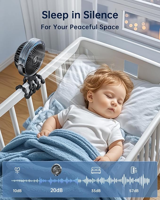SWEETFULL Misting Stroller Fan – Portable Baby Fan - Image 7