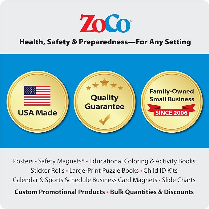 ZOCO – United States Map with Capitals Poster – Laminated 17x22 – Educational - Image 7
