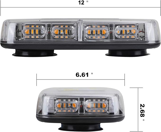ASPL 48LED Roof Top Strobe Lights, High Visibility Emergency Safety Warning LED - Image 3