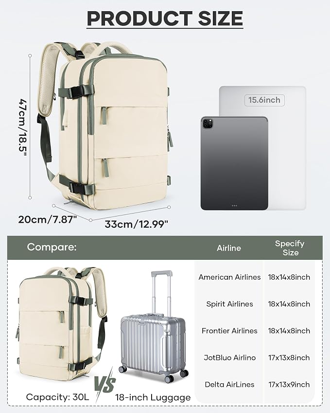 coofay Vacuum Backpack Travel - Image 4