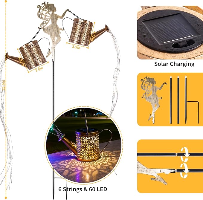 SRNPMIU Solar Watering Can Light - Image 2