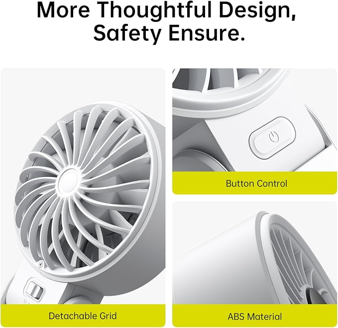 JISULIFE Handheld Fan Life7 – Ultimate Flexibility: Wide & Strong Airflow - Image 9