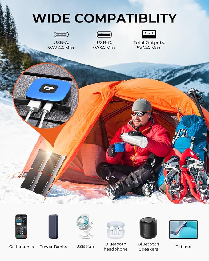 BigBlue Ultra-Light Portable 25W Solar Panel Charger - Image 3
