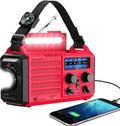 Emergency Weather Radio Solar Hand Crank Battery Operated Portable AM FM by Eoxsmile