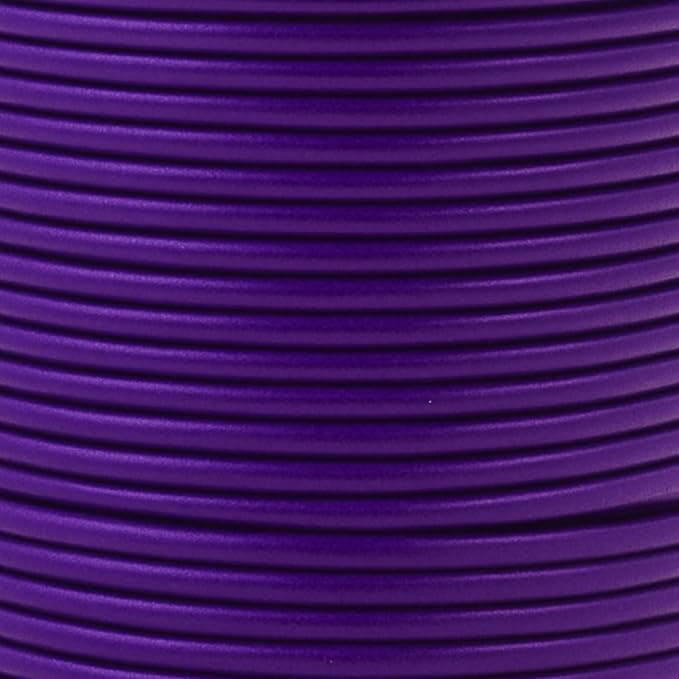 Mandala Crafts Round Genuine Purple Leather Cord - Image 3
