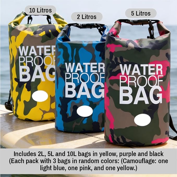 Waterproof Backpack Roll Top Dry Bag Set of 3 – PVC Dry Bags Waterproof - Image 6