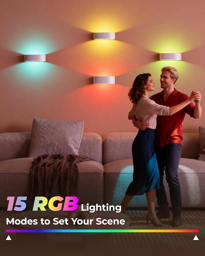 Motion Sensor Wall Light, 5000mAh Rechargeable Battery Operated Wall Sconces - Image 3