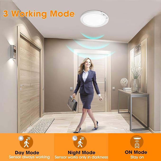 Gotopceed Rechargeable Motion Sensor Ceiling Light - Image 4