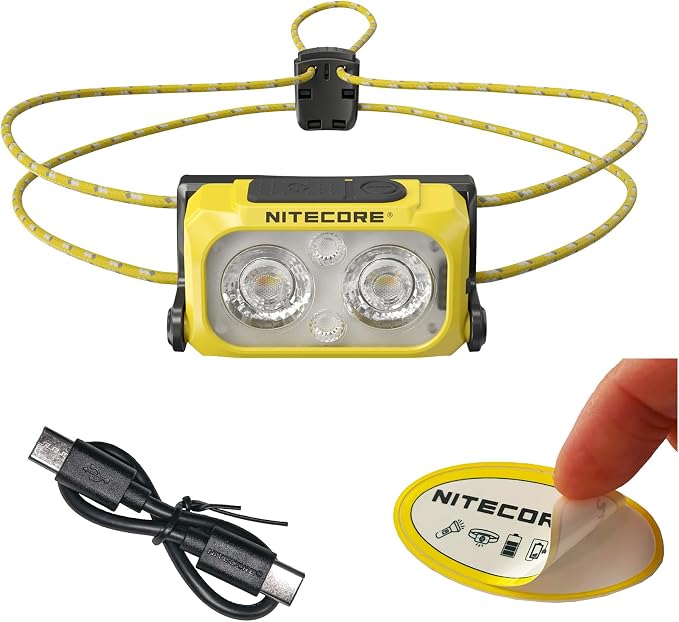 Nitecore NU25 400 UL Ultra Lightweight Headlamp, 400 Lumen USB-C Rechargeable by NITECORE