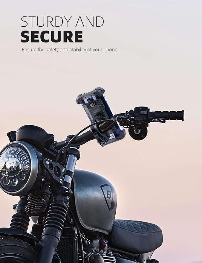 Lamicall Motorcycle Phone Mount, Bike Holder - Image 3