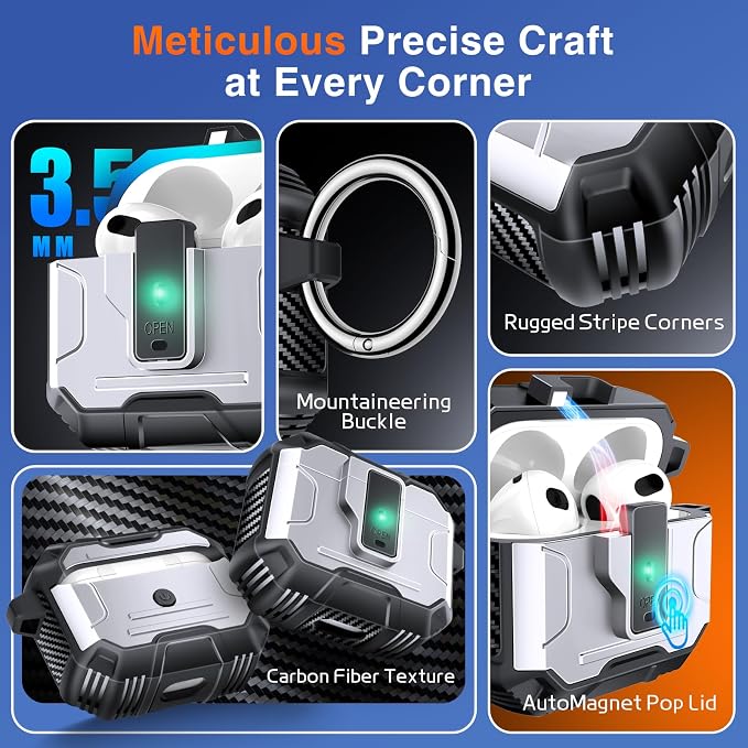 Armoured Heavy Duty for AirPods 4th Generation Case - Image 6