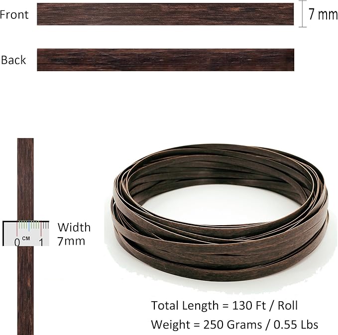 Wicker Repair Kit, Mottled Dark Brown, Polyethylene Material - Image 4
