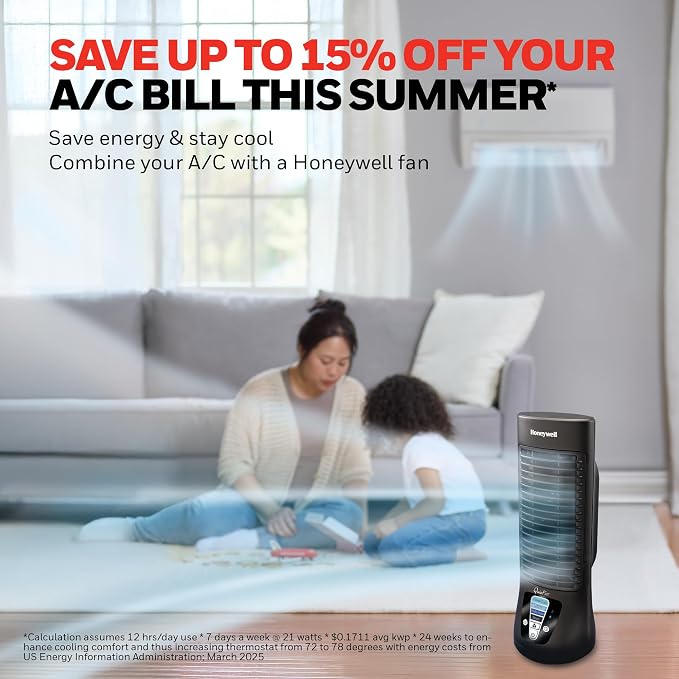 Honeywell QuietSet Personal Table Fan, Oscillating Personal Desk Fan - Image 5