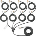 Eversimpleinc Black 1 to 4 Splitter Extension Cord, 3 Prong Plug by EversimpleInc