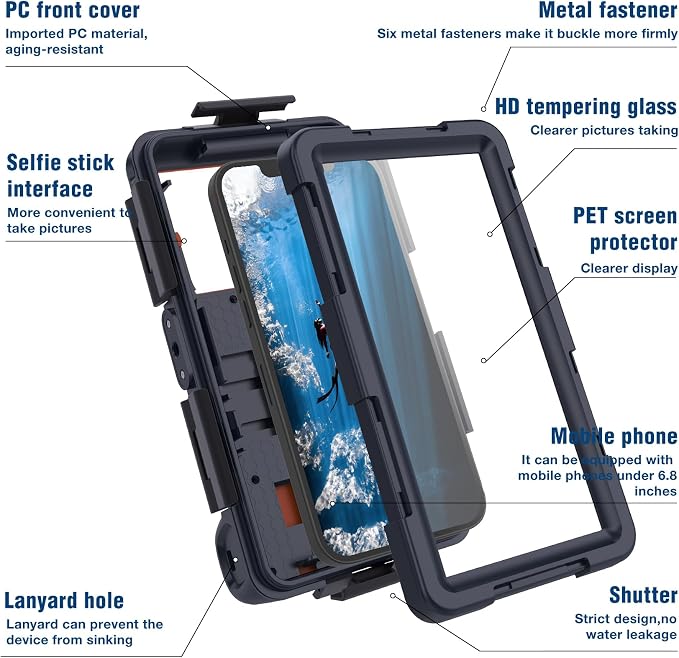 2026 Underwater Snorkeling Diving Phone Case - Image 7