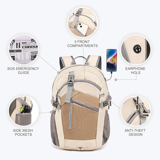 Hiking Backpack for Women Men 20l - Image 4