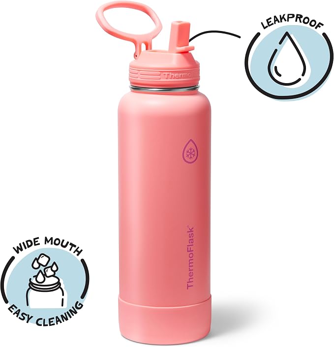 ThermoFlask 40 oz Double Wall Vacuum Insulated Stainless Steel Water Bottle - Image 3