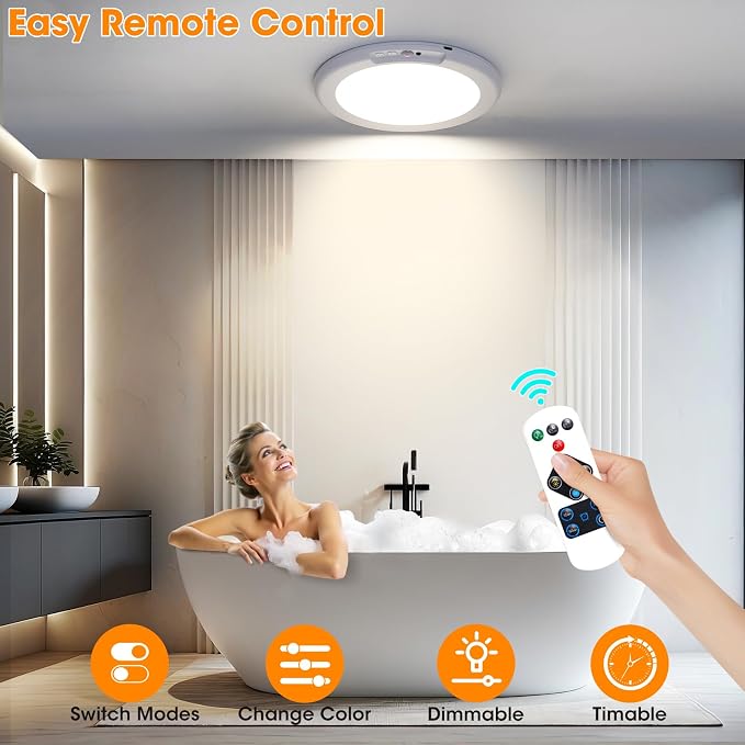 Gotopceed Rechargeable Motion Sensor Ceiling Light - Image 5