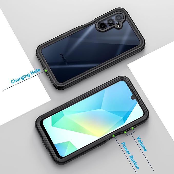 Lanhiem for Samsung Galaxy A16 5G Phone Case, IP68 Waterproof Dustproof - Image 6