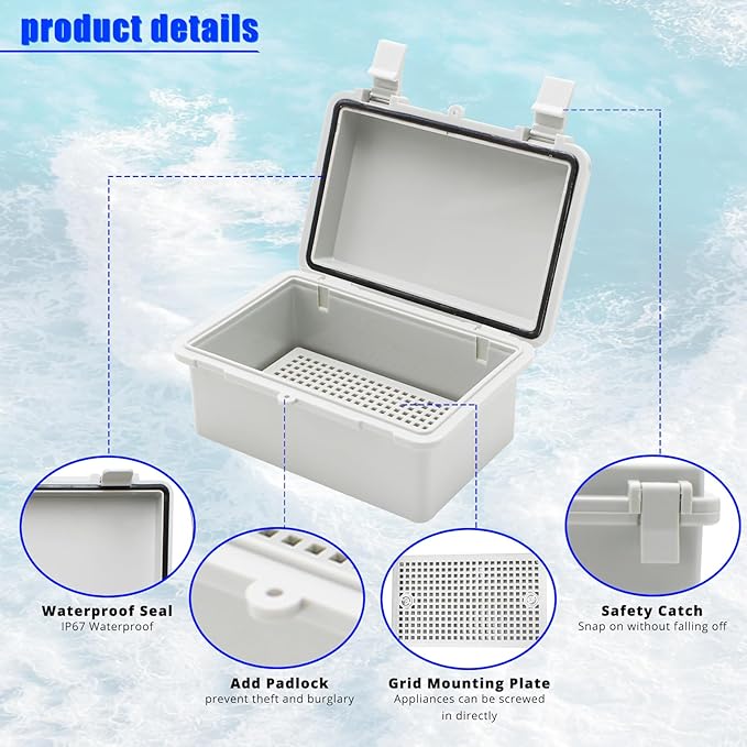 MAKERELE Outside Small Outdoor Junction Box Waterproof Electrical - Image 4