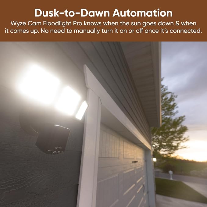 WYZE Floodlight Camera Pro, PCMag Editors' Choice 3000-Lumen LEDs, 2.5K HD - Image 9
