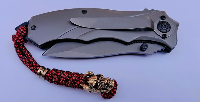 Knife Lanyards with Brass Beads, Paracord Lanyard, Tactical Lanyard - Image 5
