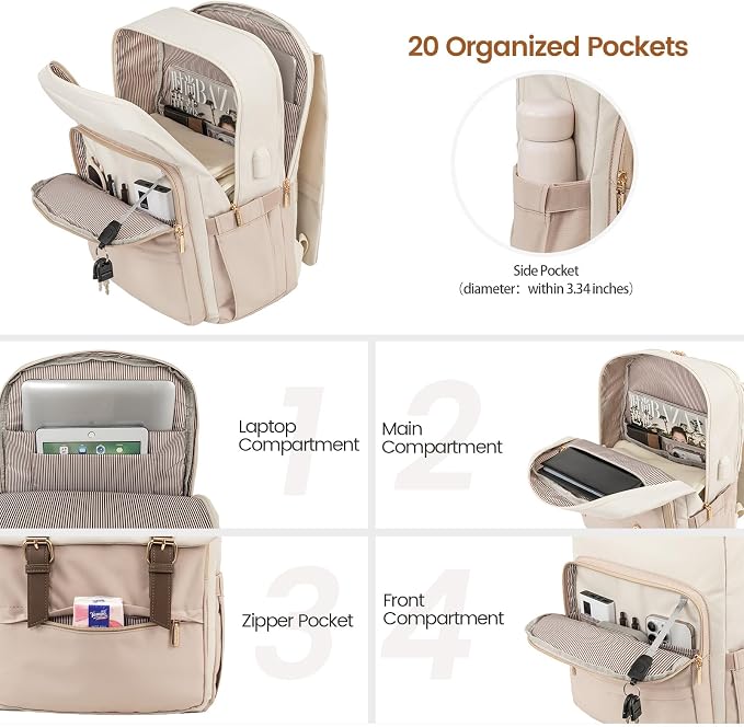 LOVEVOOK Travel Laptop Backpack Purse - Image 2